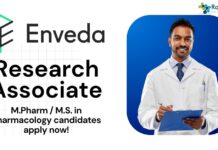 Research Associate at Enveda, M.Pharm M.S. in Pharmacology candidates apply now!