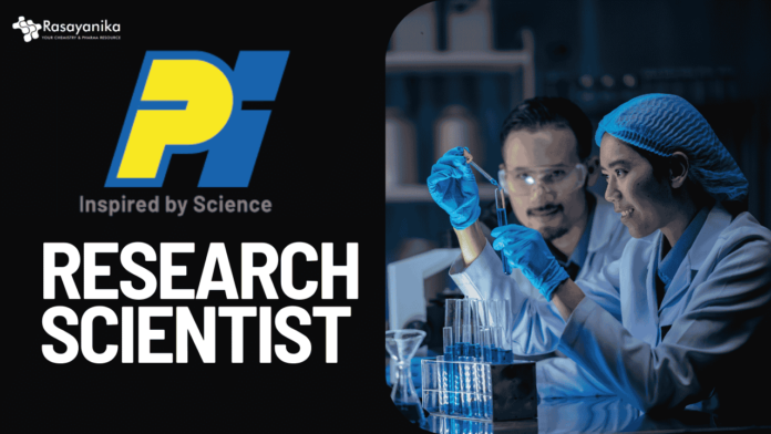 Research Scientist - PI Industries, MScPhD in chemistry candidates can Apply!