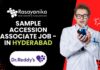 Sample Accession Associate Job - in Hyderabad