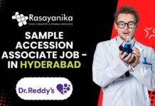 Sample Accession Associate Job - in Hyderabad