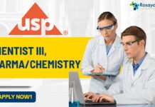 Scientist III, PharmaChemistry jobs at USP, Apply online!