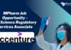 MPharm Job Opportunity - LifeScience Regulatory Services Associate