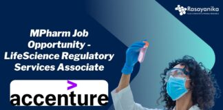 MPharm Job Opportunity - LifeScience Regulatory Services Associate