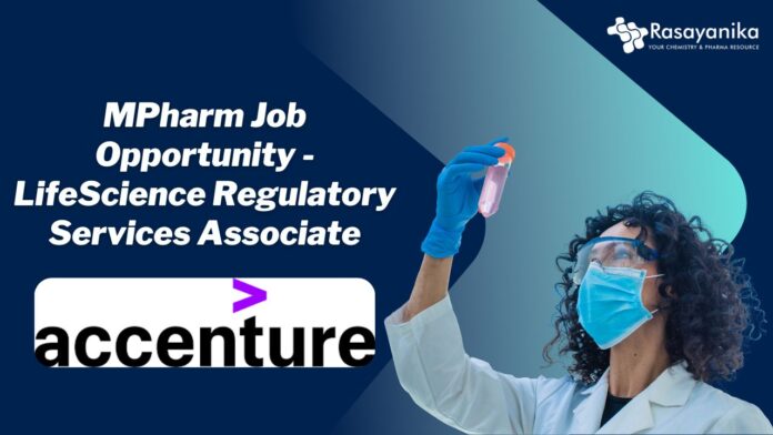 MPharm Job Opportunity - LifeScience Regulatory Services Associate
