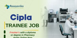 _Trainee Job at Cipla –Freshers with a diploma or degree in Pharmacy Apply Online Now 
