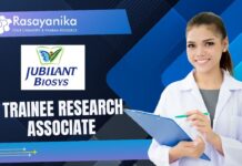 Trainee Research Associate at Jubilant Biosys – Freshers' Pharma Jobs 