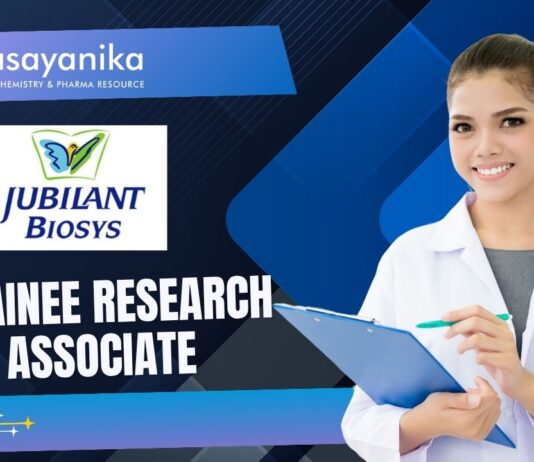 Trainee Research Associate at Jubilant Biosys – Freshers' Pharma Jobs 