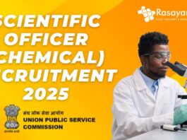UPSC Scientific Officer (Chemical) Recruitment 2025 – 12 Job Post