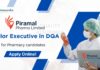 Piramal QA Job as Senior Executive in DQA, Pharmacy candidates!