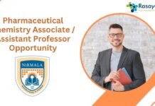 Pharmaceutical Chemistry Associate / Assistant Professor Opportunity
