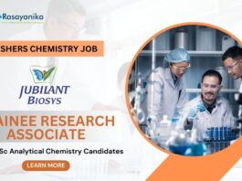 Freshers Chemistry Job at Jubilant as Trainee Research Associate!