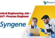 Chemical Engineering Job - MSAT- Process Engineer