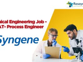 Chemical Engineering Job - MSAT- Process Engineer