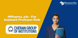MPharma Job - For Assistant Professor Role