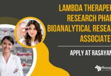 Lambda Therapeutic Research CDM Jobs For Pharma Candidates