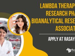 Lambda Therapeutic Research CDM Jobs For Pharma Candidates