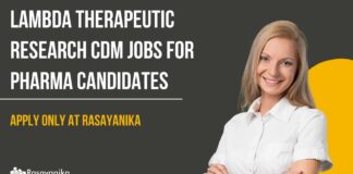 Lambda Therapeutic Pharma Associate Job