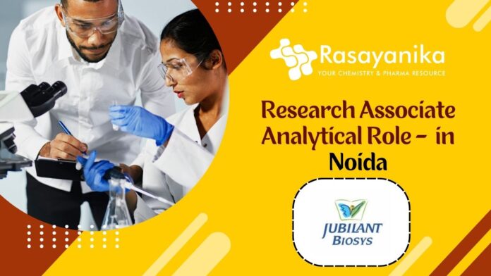 Research Associate Analytical Role