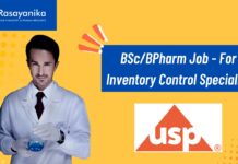BSc/BPharm Job - For Inventory Control Specialist