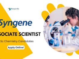 M.Sc Chemistry Job at Syngene as Associate Scientist - Apply!