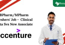 BPharm/MPharm Freshers' Job - Clinical Data Svs New Associate