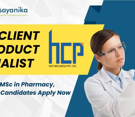  HCP Wellness Client Product Specialist Job in Ahmedabad | BSc/ MSc in Pharmacy, Chemistry Candidates Apply Now 