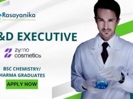 Zymo Cosmetics R&D Executive in Ahmedabad! BSc Chemistry Pharma Graduates Apply Now
