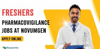 Freshers Pharmacovigilance Jobs at Novumgen - Apply Online at Rasayanika