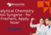 Analytical Chemistry Job Syngene