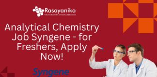 Analytical Chemistry Job Syngene