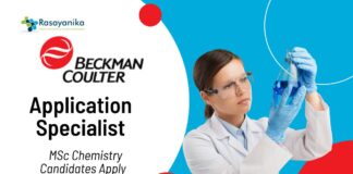Application Specialist Job at Beckman Coulter | MSc Chemistry Candidates Apply 
