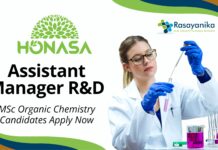 Assistant Manager R&D Job at Honasa Consumer Ltd. | MSc Organic Chemistry Candidates Apply Now