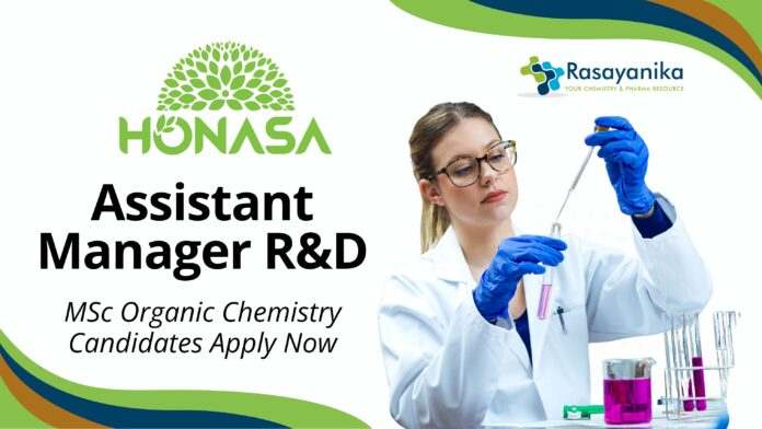 Assistant Manager R&D Job at Honasa Consumer Ltd. | MSc Organic Chemistry Candidates Apply Now