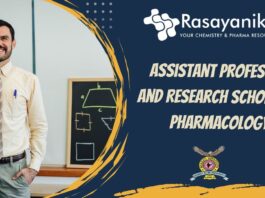 Assistant Professor and Research Scholar in Pharmacology