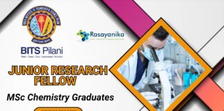 BITS Pilani Junior Research Fellow Job – MSc Chemistry Graduates Apply Now!