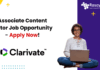 Associate Content Editor Job Opportunity - Apply Now!