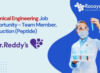 Chemical Engineering Job Opportunity - Team Member, Production (Peptide)
