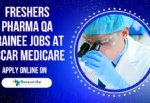 Freshers Pharma QA Trainee Jobs at Oscar Medicare