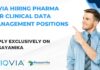 IQVIA CDM Jobs Kolkata Kochi - Apply Online