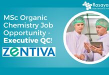 MSc Organic Chemistry Job Opportunity - Executive QC!