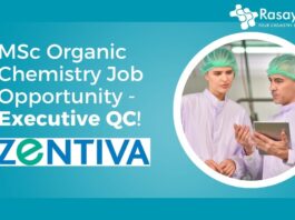 MSc Organic Chemistry Job Opportunity - Executive QC!