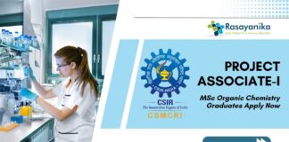 CSMCRI Project Associate-I Job – MSc Organic Chemistry Graduates Apply Now