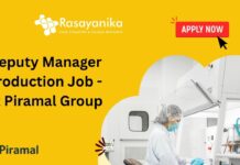 Deputy Manager Production Job - at Piramal Group