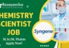 Discovery Chemistry Scientist Job at Syngene – Apply Now!