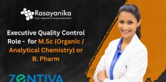 Executive Quality Control Role - at Zentiva, Apply Now!