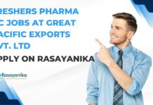 Freshers Pharma QC Jobs at Great Pacific Exports Pvt. Ltd