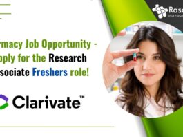 Pharmacy Job Opportunity - Apply for the Research Associate Freshers role!