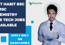 Nat Habit Chemistry Lab Tech Jobs Available - Apply Only on Rasayanika