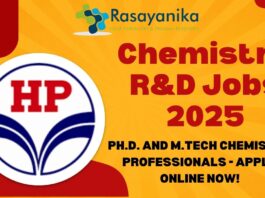 HPCL Chemistry R&D Jobs 2025 – Apply Online Now!