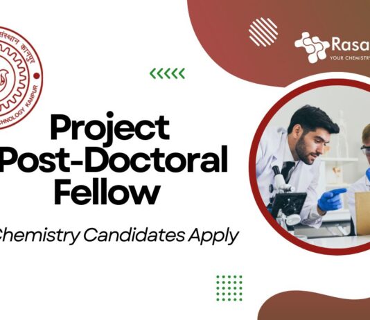 IIT Kanpur Project Post-Doctoral Fellow Position– PhD Chemistry Candidates Apply